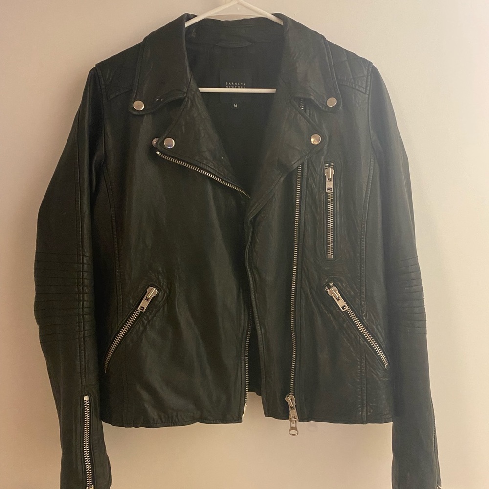 Barney’s New York Pleather Jacket
